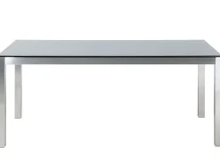 Beliani Puutarhapoyta Lasitasolla Musta 180 X 90 Cm Grosseto Best