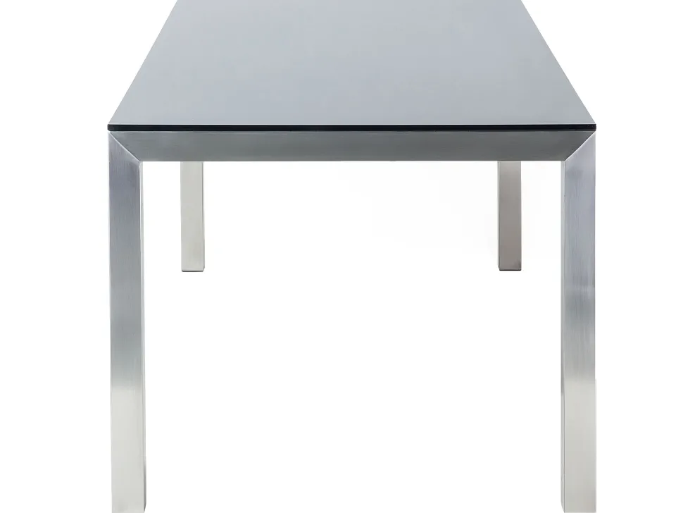 Beliani Puutarhapoyta Lasitasolla Musta 180 X 90 Cm Grosseto Best