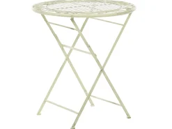 Beliani Puutarhapoyta Metallinen O 70 Cm Vaaleanvihrea Bivio Online