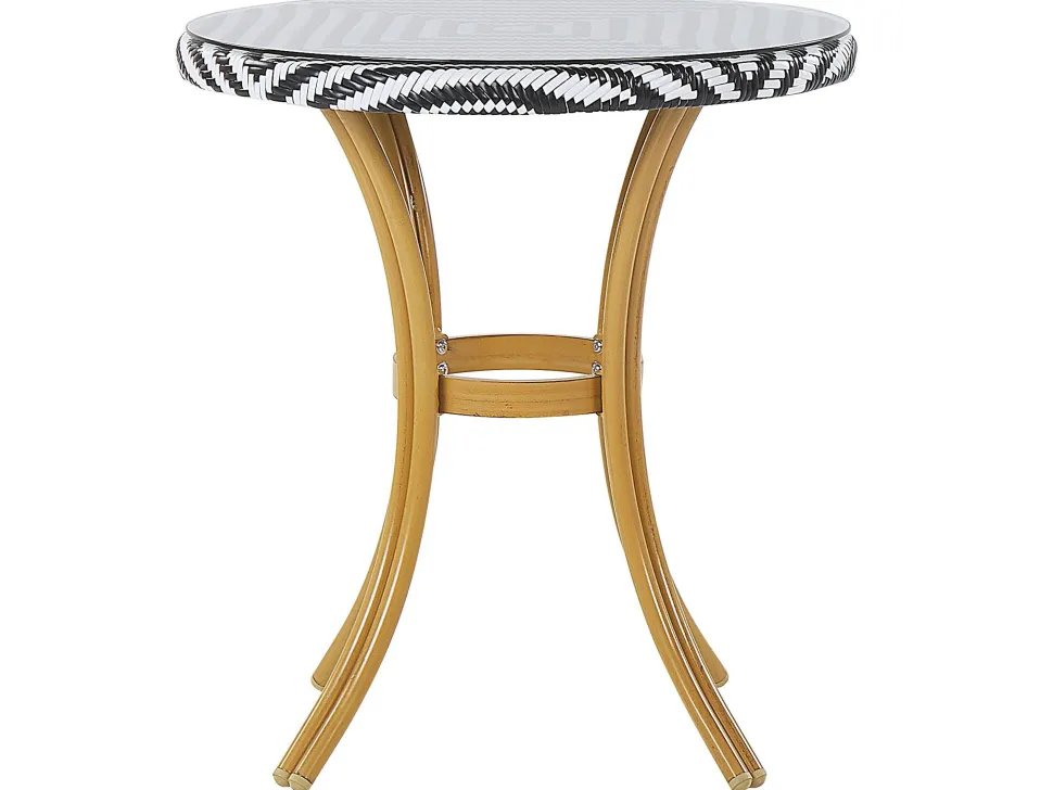 Beliani Puutarhapoyta O 70 Cm Mustavalkoinen Rifreddo Online