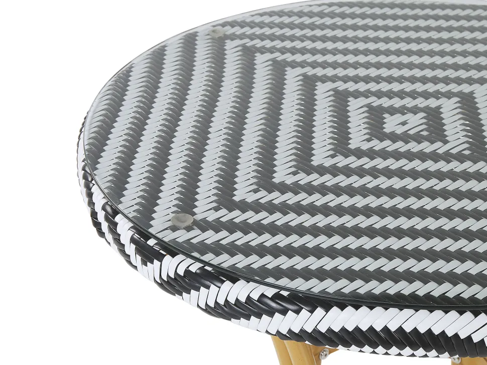 Beliani Puutarhapoyta O 70 Cm Mustavalkoinen Rifreddo Online