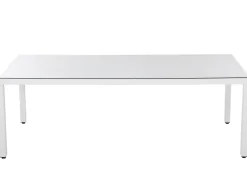 Beliani Puutarhapoyta Polyrottinki Valkoinen 220 Cm Italy Shop