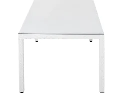 Beliani Puutarhapoyta Polyrottinki Valkoinen 220 Cm Italy Shop