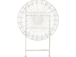 Beliani Puutarhapoyta Rauta Valkoinen 70 Cm Scafa Shop