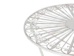 Beliani Puutarhapoyta Rauta Valkoinen 70 Cm Scafa Shop