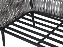 Beliani Puutarhapoytaryhma Harmaa/Musta Preveza Discount