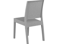 Beliani Puutarhapoytaryhma Vaaleanharmaa 4 Tuolia Fossano Cheap