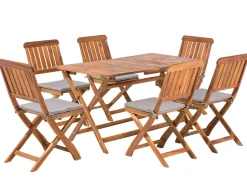 Beliani Puutarhapoytasetti Poyta Ja 6 Tuolia Cento Flash Sale