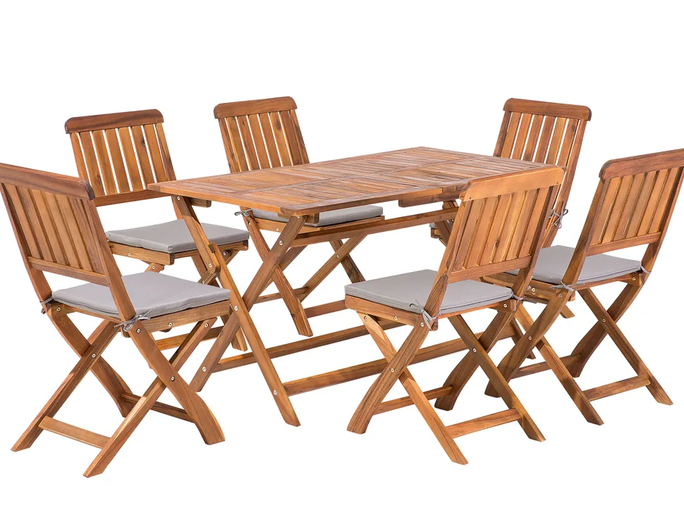 Beliani Puutarhapoytasetti Poyta Ja 6 Tuolia Cento Flash Sale