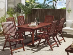 Beliani Puutarharyhma 6 Tuolia Toscana Discount