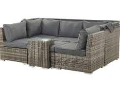 Beliani Puutarharyhma 6-Istuttava Harmaa Corte Fashion