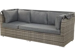 Beliani Puutarharyhma 6-Istuttava Harmaa Corte Fashion