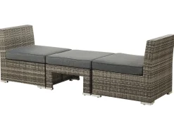 Beliani Puutarharyhma 6-Istuttava Harmaa Corte Fashion