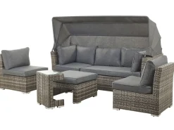 Beliani Puutarharyhma 6-Istuttava Harmaa Corte Fashion