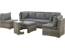 Beliani Puutarharyhma 6-Istuttava Harmaa Corte Fashion