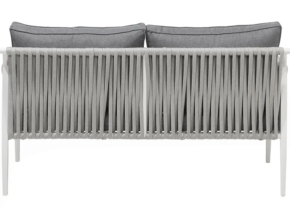 Beliani Puutarhasohvaryhma Harmaa Latina New