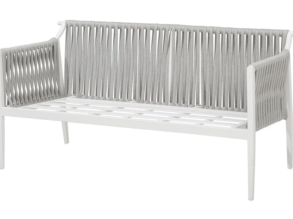 Beliani Puutarhasohvaryhma Harmaa Latina New