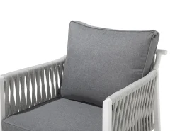 Beliani Puutarhasohvaryhma Harmaa Latina New