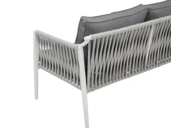 Beliani Puutarhasohvaryhma Harmaa Latina New