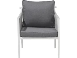 Beliani Puutarhasohvaryhma Harmaa Latina New