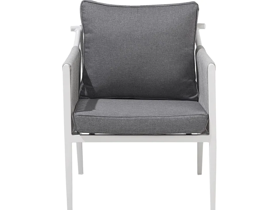 Beliani Puutarhasohvaryhma Harmaa Latina New