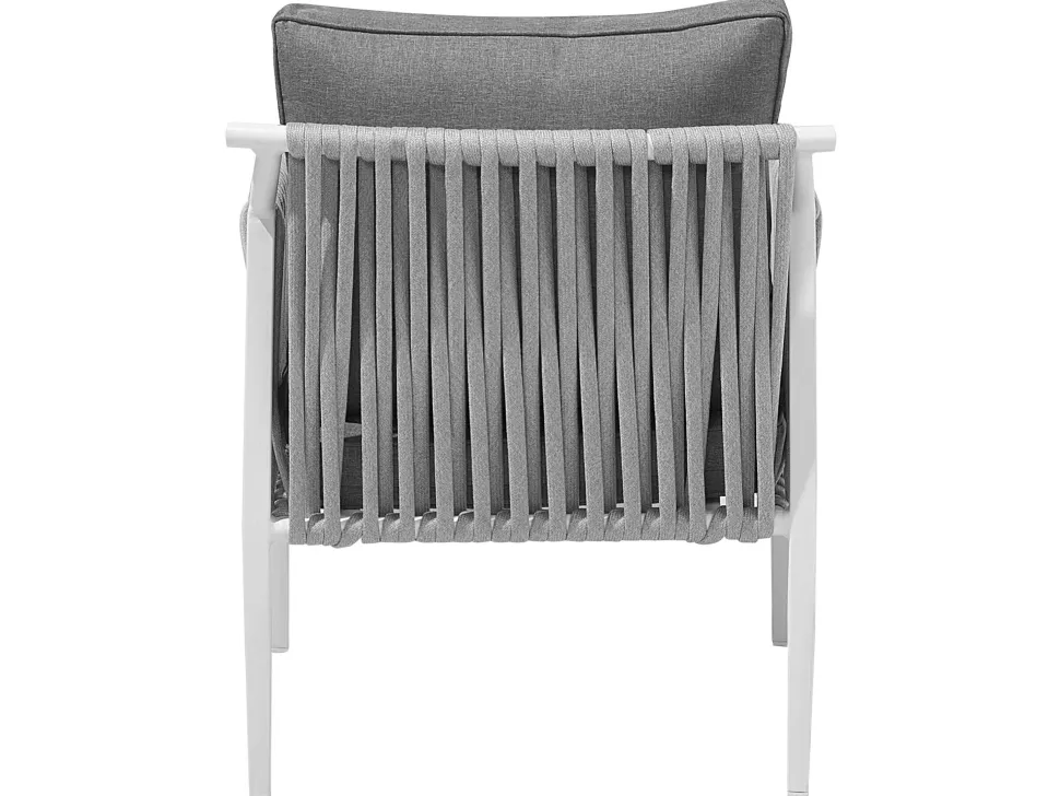 Beliani Puutarhasohvaryhma Harmaa Latina New