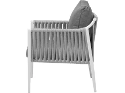 Beliani Puutarhasohvaryhma Harmaa Latina New