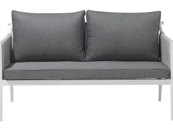 Beliani Puutarhasohvaryhma Harmaa Latina New