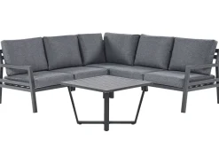 Beliani Puutarhasohvasetti 5-Istuttava Tummanharmaa Vizzini Best Sale