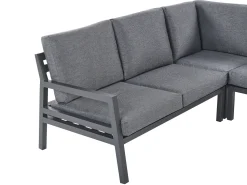 Beliani Puutarhasohvasetti 5-Istuttava Tummanharmaa Vizzini Best Sale