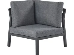 Beliani Puutarhasohvasetti 5-Istuttava Tummanharmaa Vizzini Best Sale