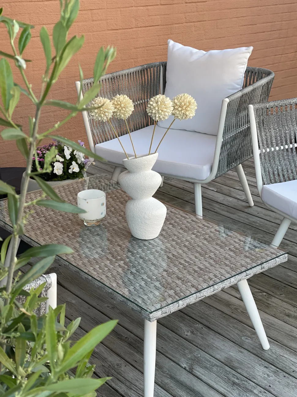 Beliani Puutarhasohvasetti Luonnonvalkoinen Ragusa Flash Sale