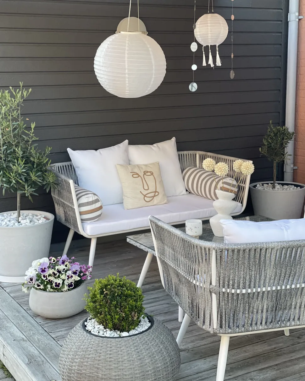 Beliani Puutarhasohvasetti Luonnonvalkoinen Ragusa Flash Sale