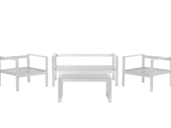 Beliani Puutarhasohvasetti Tummanharmaa Salerno Discount