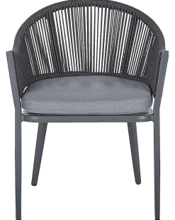 Beliani Puutarhatuoli 2 Kpl Alumiininen Harmaa Mileto Sale