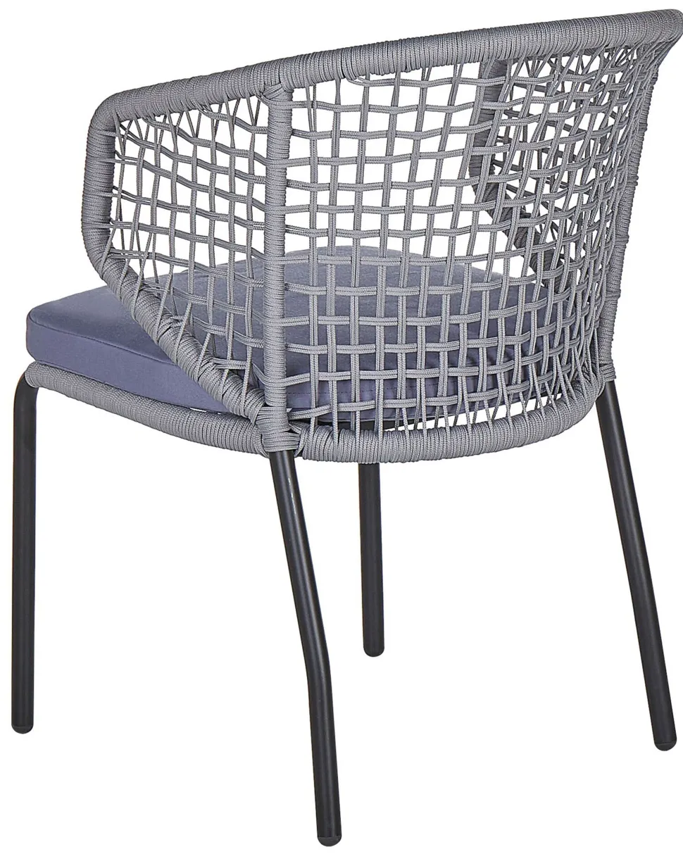 Beliani Puutarhatuoli 2 Kpl Harmaa Palmi Fashion