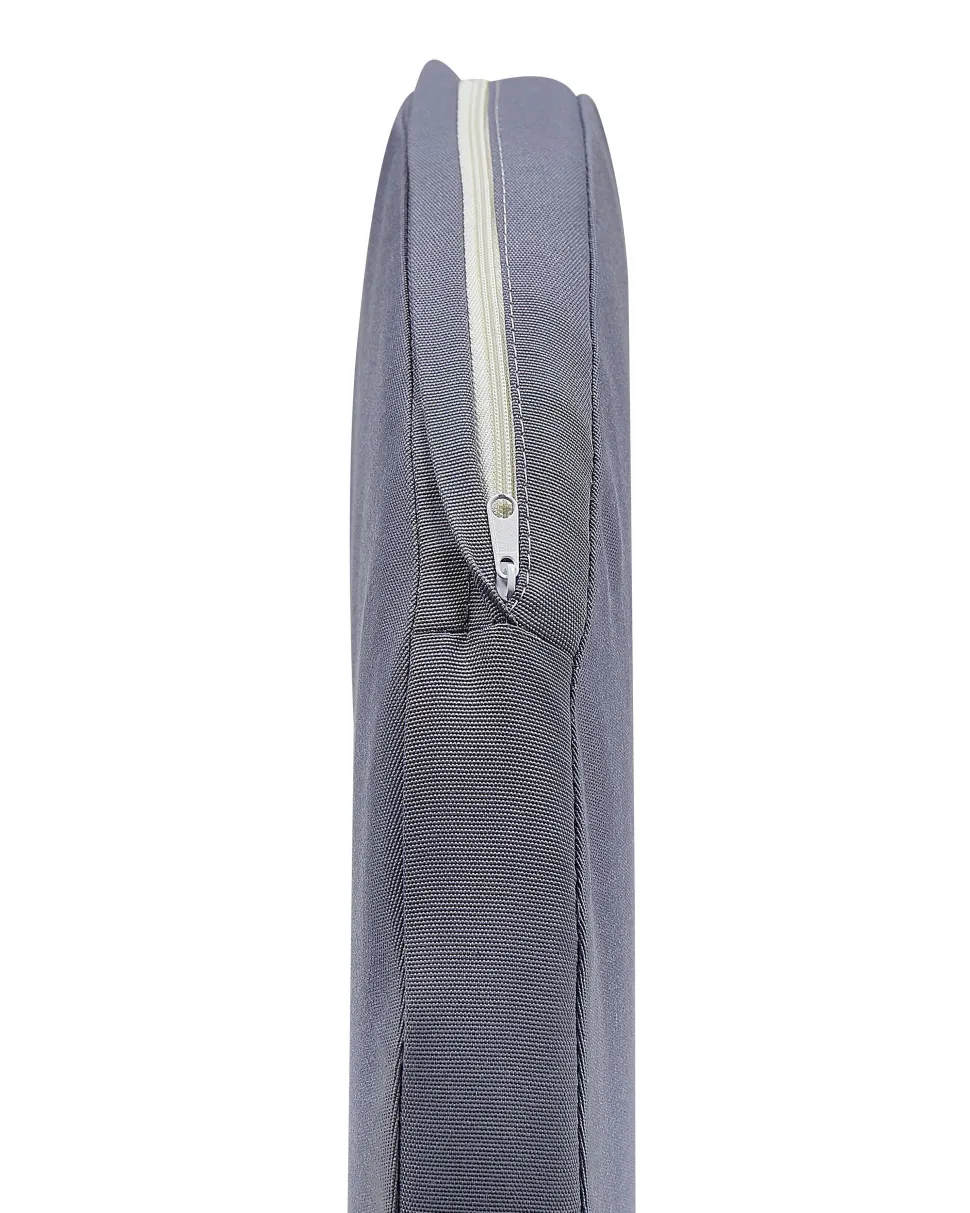 Beliani Puutarhatuoli 2 Kpl Harmaa Palmi Fashion