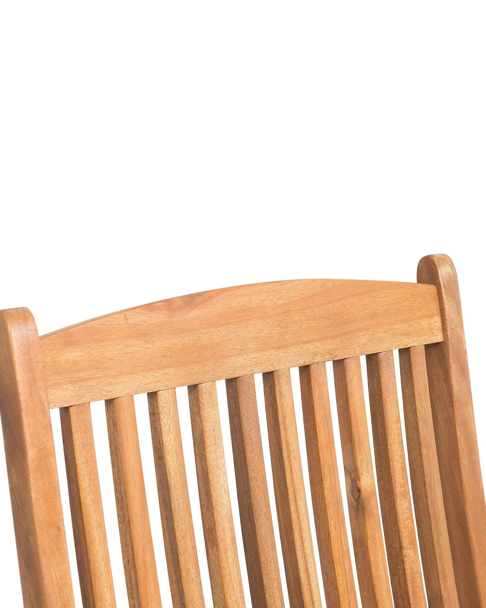 Beliani Puutarhatuoli 2 Kpl Punainen Paallinen Maui Best