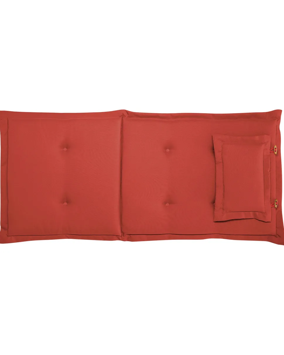 Beliani Puutarhatuoli 2 Kpl Punainen Paallinen Maui Best