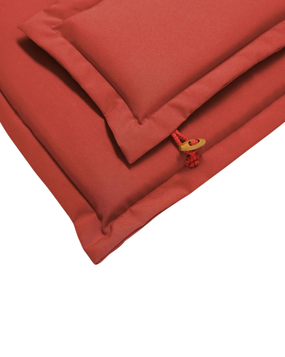 Beliani Puutarhatuoli 2 Kpl Punainen Paallinen Maui Best