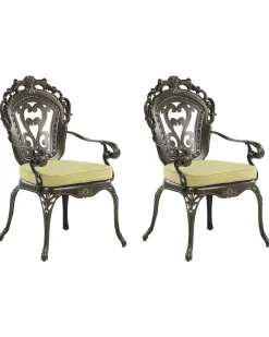 Beliani Puutarhatuoli 2 Kpl Ruskea Sapri Outlet