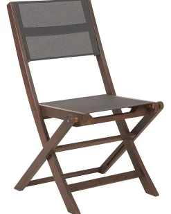 Beliani Puutarhatuoli Akaasia Tumma Puu 2 Kpl Cesana Store