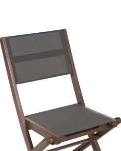 Beliani Puutarhatuoli Akaasia Tumma Puu 2 Kpl Cesana Store