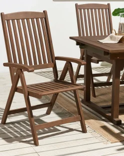 Beliani Puutarhatuoli Akaasia Tumma Puu Amantea Clearance