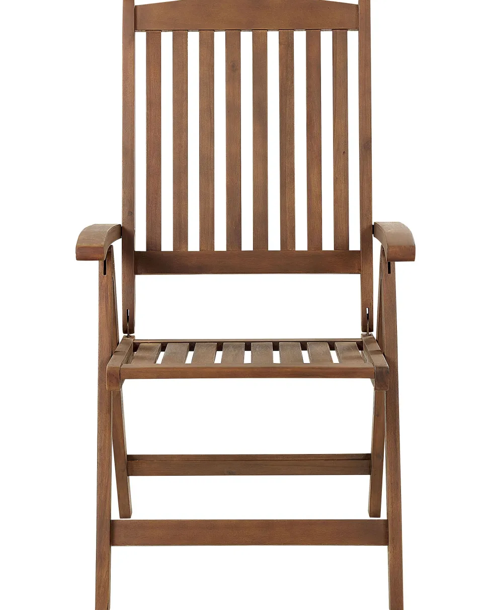 Beliani Puutarhatuoli Akaasia Tumma Puu Amantea Clearance