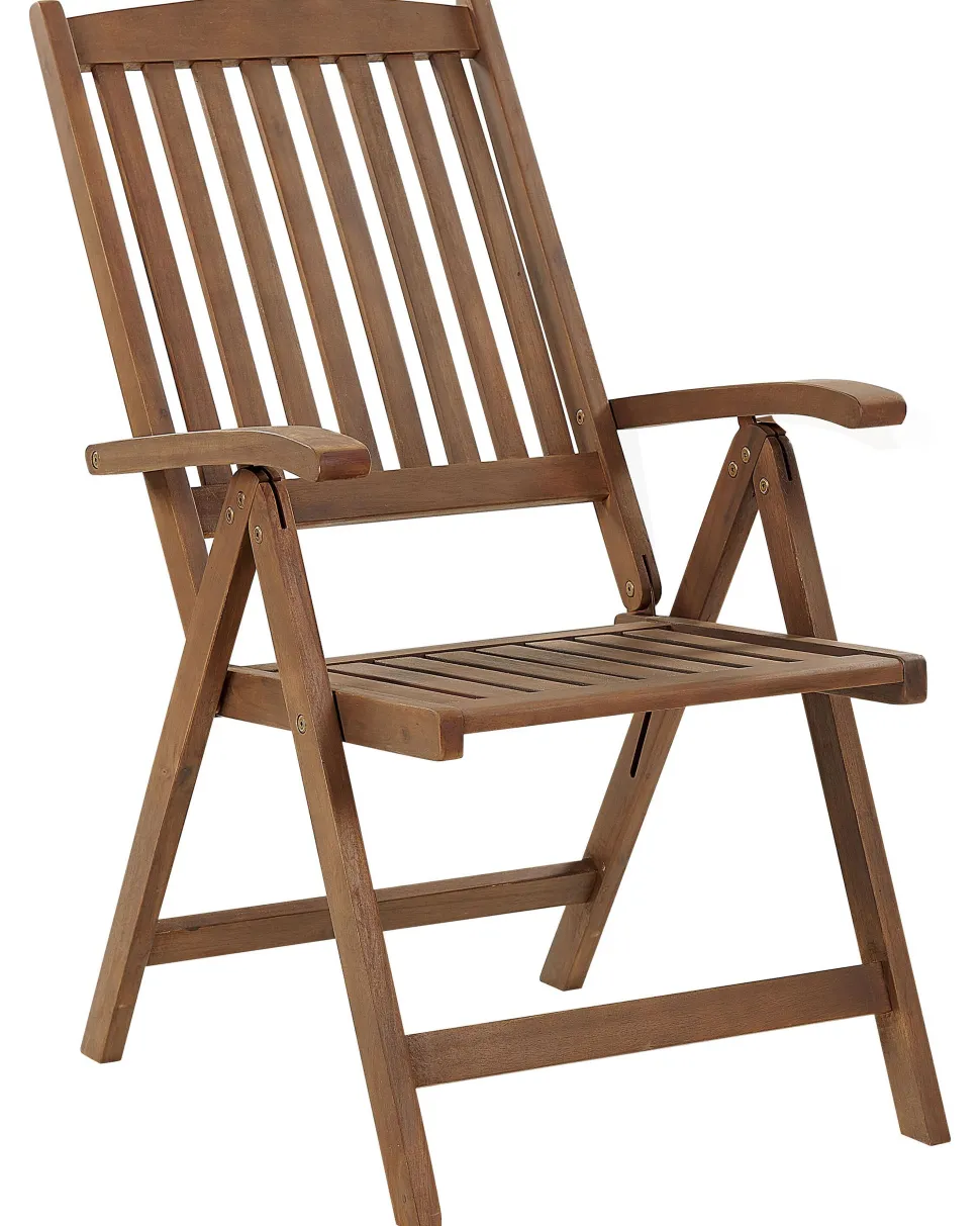 Beliani Puutarhatuoli Akaasia Tumma Puu Amantea Clearance