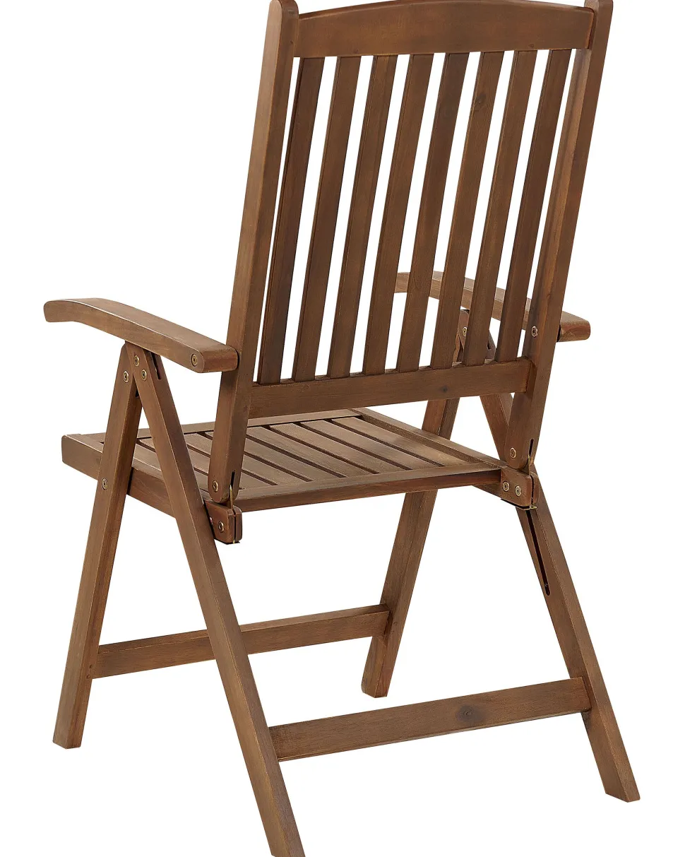 Beliani Puutarhatuoli Akaasia Tumma Puu Amantea Clearance