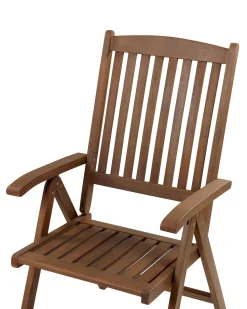 Beliani Puutarhatuoli Akaasia Tumma Puu Amantea Clearance