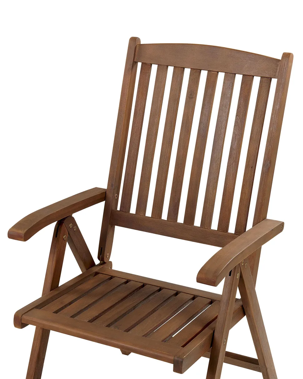 Beliani Puutarhatuoli Akaasia Tumma Puu Amantea Clearance