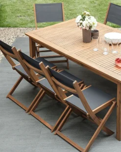 Beliani Puutarhatuoli Akaasia Vaalea Puu 2 Kpl Cesana Best